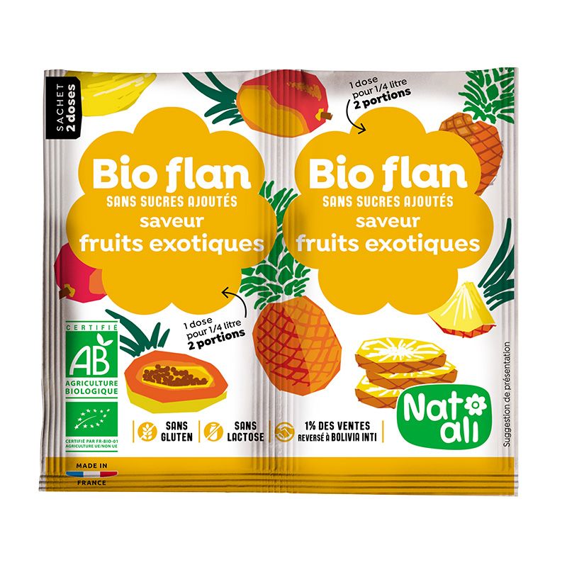 Bioflan fruits exotiques Natali 8g Natali  dans votre magasin bio en ligne Etiketbio.eu