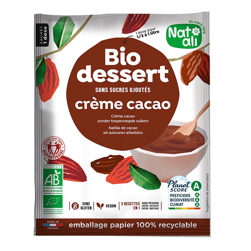 Biocrème cacao Natali 45g Natali  dans votre magasin bio en ligne Etiketbio.eu