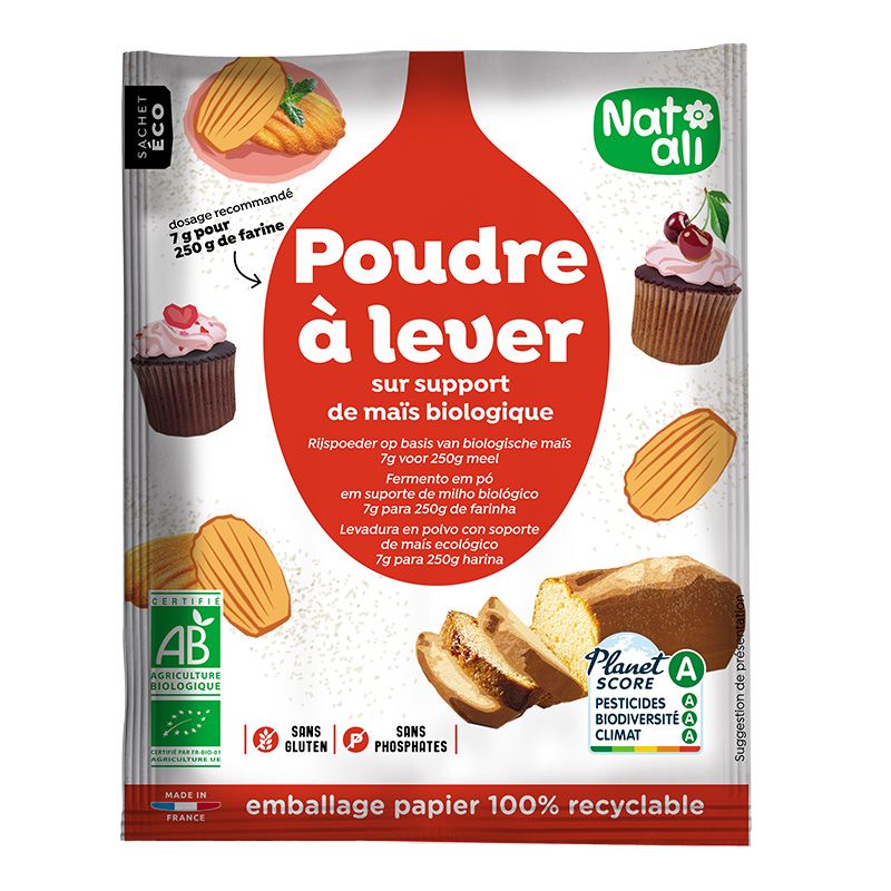 Poudre à lever sans gluten 50g bio Natali Natali  dans votre magasin bio en ligne Etiketbio.eu