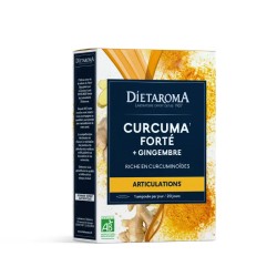 Curcuma Gingembre bio 20 ampoules Dietaroma Dietaroma  dans votre magasin bio en ligne Etiketbio.eu