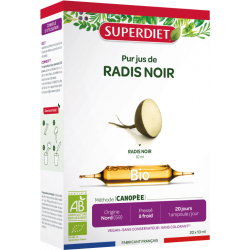 Radis Noir Bio Superdiet 20 ampoules Super Diet  dans votre magasin bio en ligne Etiketbio.eu