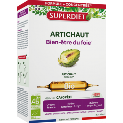 Artichaut bio Superdiet 20 ampoules