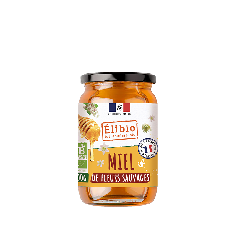 Miel de fleurs sauvages France Elibio 500g Elibio  dans votre magasin bio en ligne Etiketbio.eu