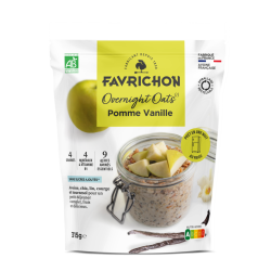 Overnight Oats Pomme Vanille Favrichon 315g Favrichon  dans votre magasin bio en ligne Etiketbio.eu