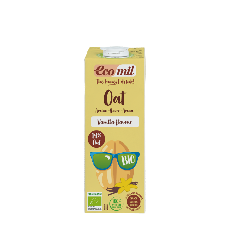 Boisson Avoine Vanille bio Ecomil 1L Ecomil  dans votre magasin bio en ligne Etiketbio.eu