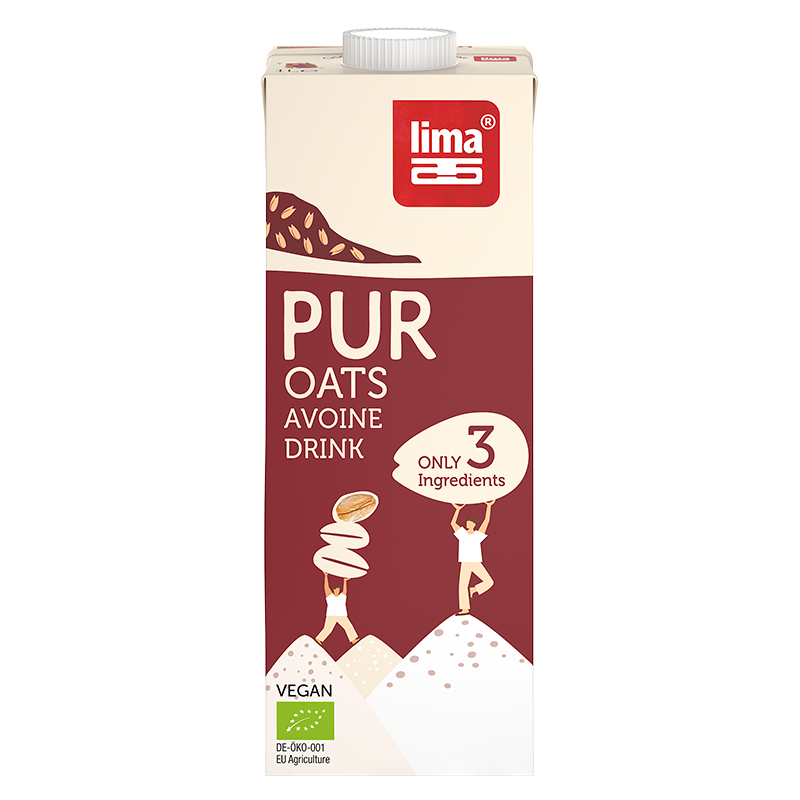 Boisson Pure Avoine bio Lima 1L Lima  dans votre magasin bio en ligne Etiketbio.eu