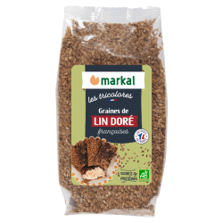Graines de lin doré bio France Markal 200g Markal  dans votre magasin bio en ligne Etiketbio.eu