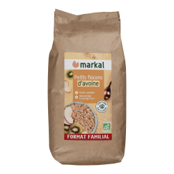 Petits flocons d’avoine bio Markal 1kg Markal  dans votre magasin bio en ligne Etiketbio.eu