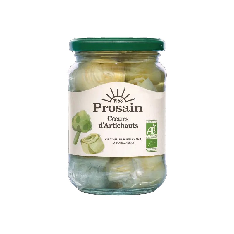 Cœurs d’artichauts bio Prosain 240g Prosain  dans votre magasin bio en ligne Etiketbio.eu