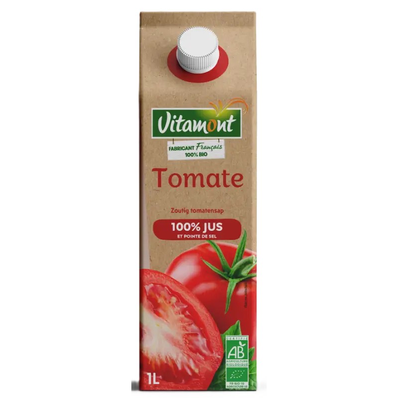 Jus de tomate bio Vitamont 1L Vitamont  dans votre magasin bio en ligne Etiketbio.eu