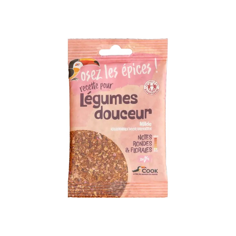 Mélange épices légumes douceur bio Cook 18g Cook  dans votre magasin bio en ligne Etiketbio.eu