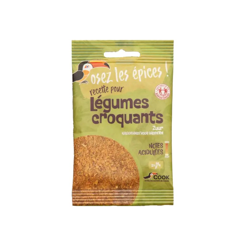 Mélange épices légumes croquants Cook 18g Cook  dans votre magasin bio en ligne Etiketbio.eu