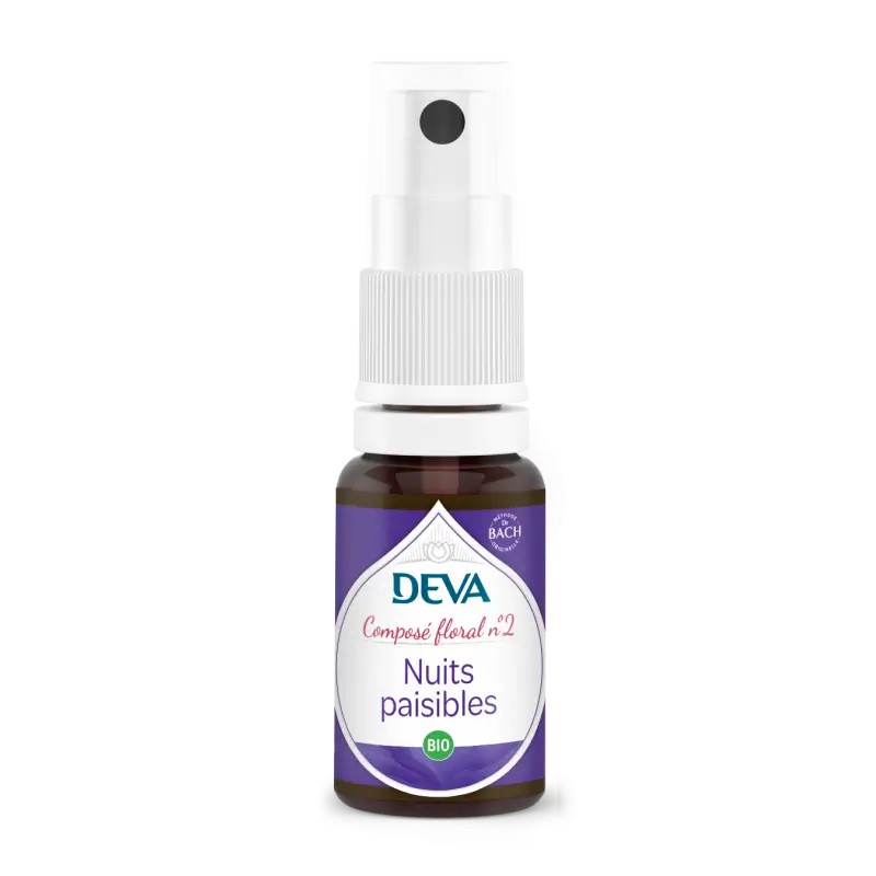 Composé floral Nuits paisibles Deva 15 ml DEVA  dans votre magasin bio en ligne Etiketbio.eu