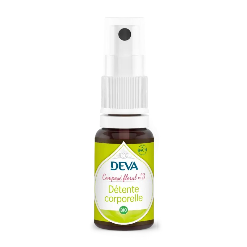 Composé floral Détente corporelle Deva 15 ml DEVA  dans votre magasin bio en ligne Etiketbio.eu