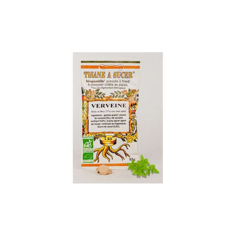 Biopastille Verveine Bio 15g Biopastille  dans votre magasin bio en ligne Etiketbio.eu