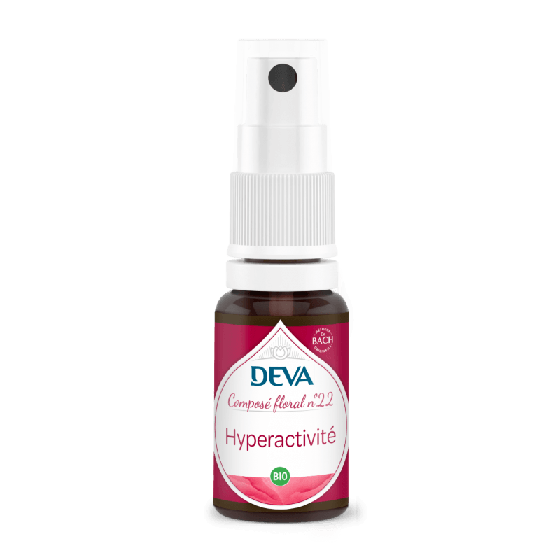 Composé floral Hyperactivité n°22 DEVA 15ml DEVA  dans votre magasin bio en ligne Etiketbio.eu