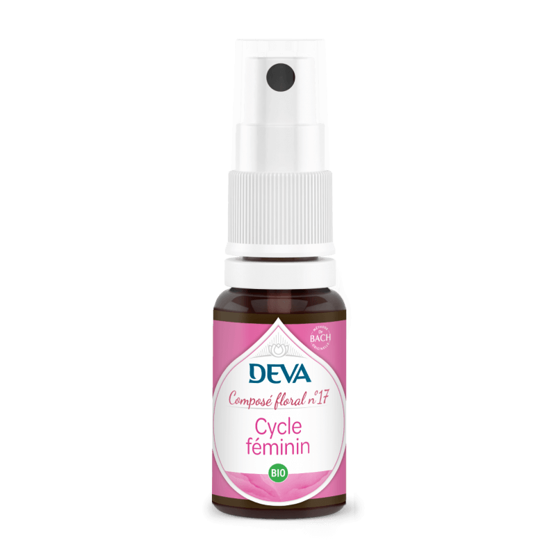 Composé floral Cycle féminin n°17 DEVA 15ml DEVA  dans votre magasin bio en ligne Etiketbio.eu