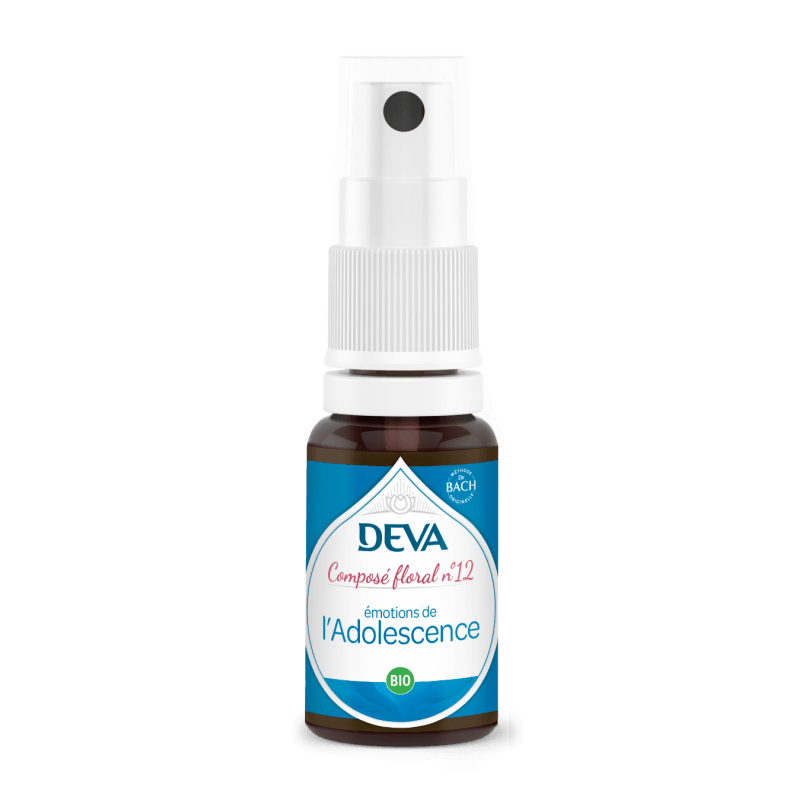 Composé floral Émotions de l’adolescence DEVA 15ml DEVA  dans votre magasin bio en ligne Etiketbio.eu