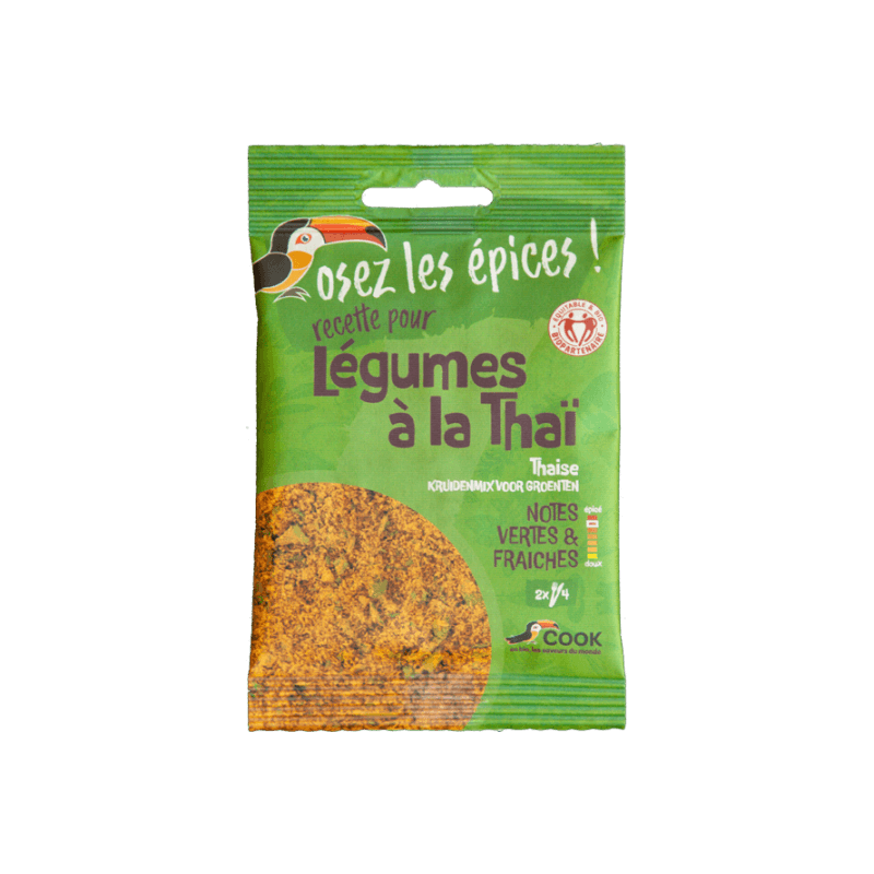 Mélange légumes à la Thaï bio Cook 18g Cook  dans votre magasin bio en ligne Etiketbio.eu