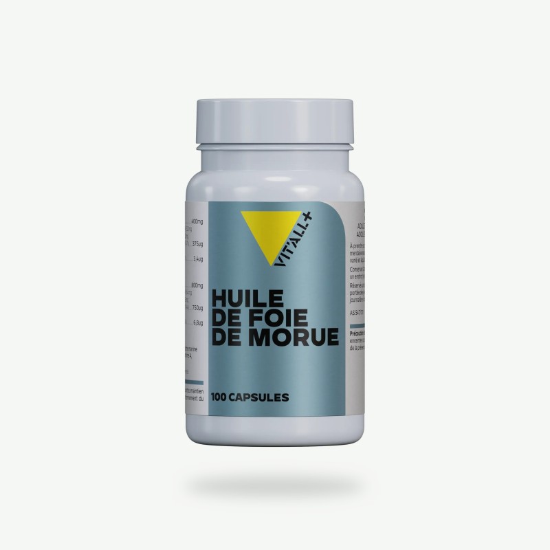 Huile de foie de morue Vit’all+ 100 caps Vit'all +  dans votre magasin bio en ligne Etiketbio.eu