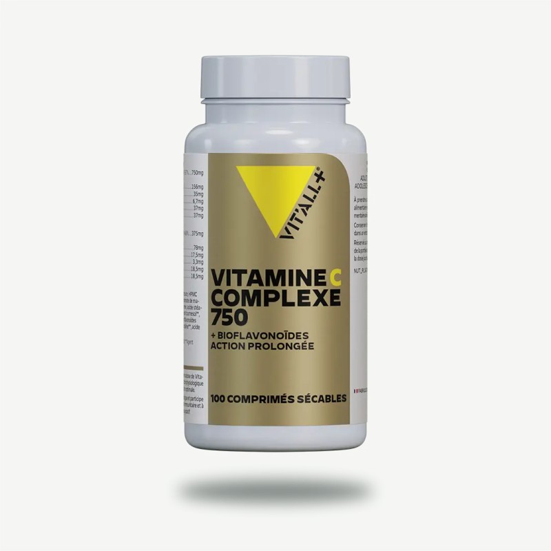 Vitamine C 750 Vit’all+ 100 comprimés Vit'all +  dans votre magasin bio en ligne Etiketbio.eu