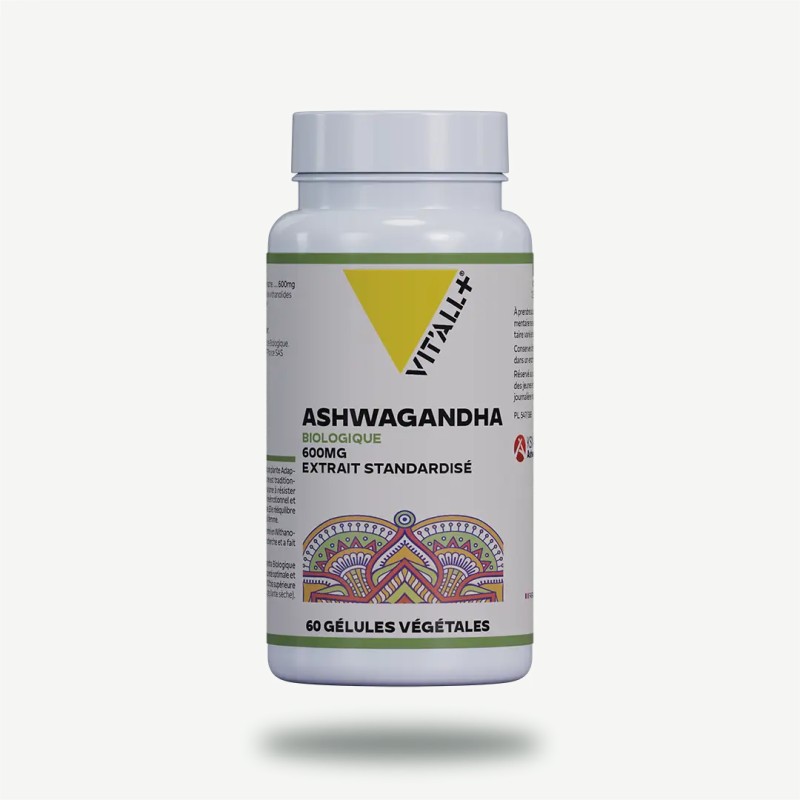 Ashwagandha bio Vit’all+ 60 gélules Vit'all +  dans votre magasin bio en ligne Etiketbio.eu