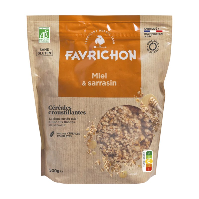 Muesli miel sarrasin bio Favrichon 500g