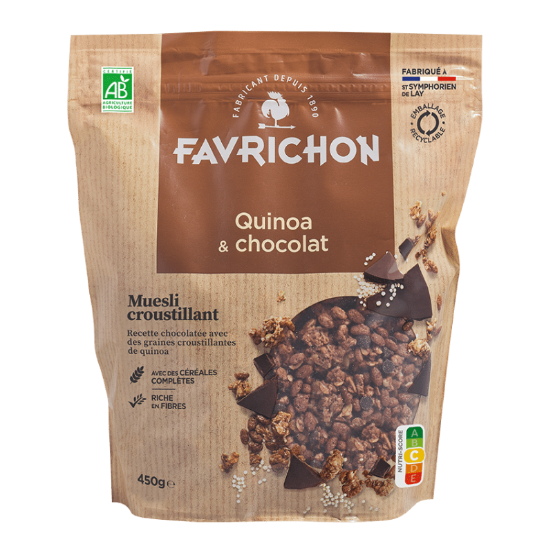 Muesli quinoa chocolat Favrichon 500g
