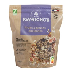 Muesli fruits graines Favrichon 450g Favrichon  dans votre magasin bio en ligne Etiketbio.eu
