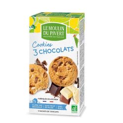 Cookies 3 chocolats Moulin du Pivert 175g