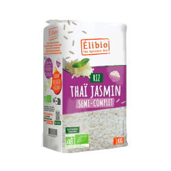 Riz thaï demi-complet bio Elibio 1kg – jasmin