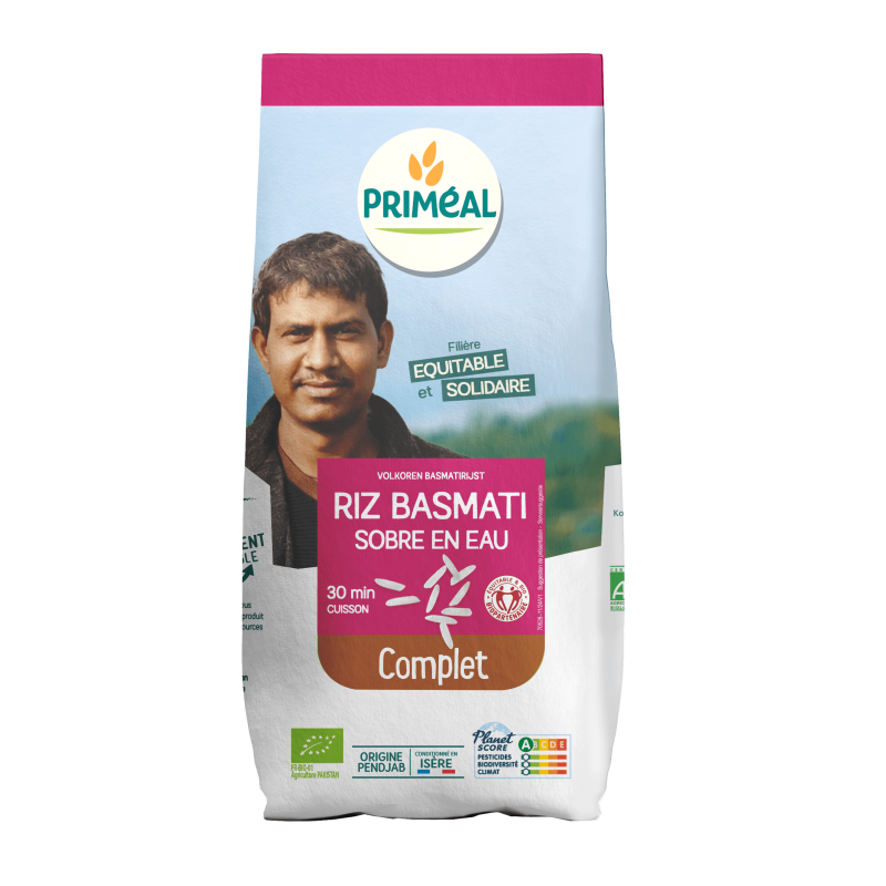 Riz basmati complet bio Priméal 500g – Himalaya