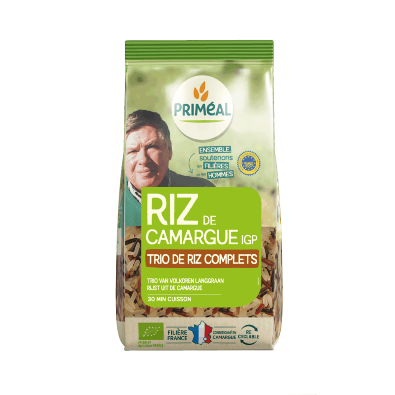 Trio de riz de Camargue IGP bio Priméal 500g