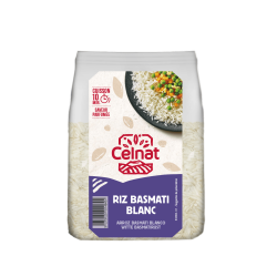 Riz basmati blanc bio Celnat 500g Celnat bio  dans votre magasin bio en ligne Etiketbio.eu