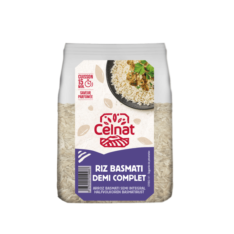 Riz basmati demi-complet bio Celnat 500g