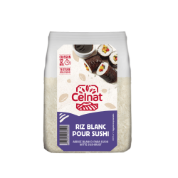 Riz blanc pour sushi bio Celnat 500g Celnat bio  dans votre magasin bio en ligne Etiketbio.eu