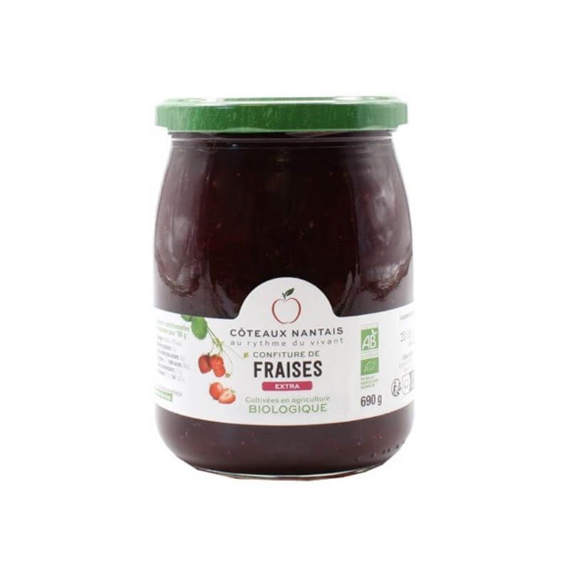 Confiture fraise extra bio Coteaux Nantais 690g Coteaux Nantais  dans votre magasin bio en ligne Etiketbio.eu