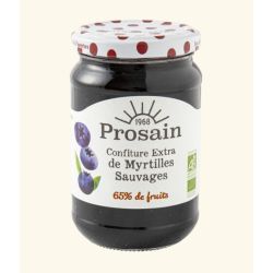 Confiture myrtilles sauvages bio Prosain 350g Prosain  dans votre magasin bio en ligne Etiketbio.eu