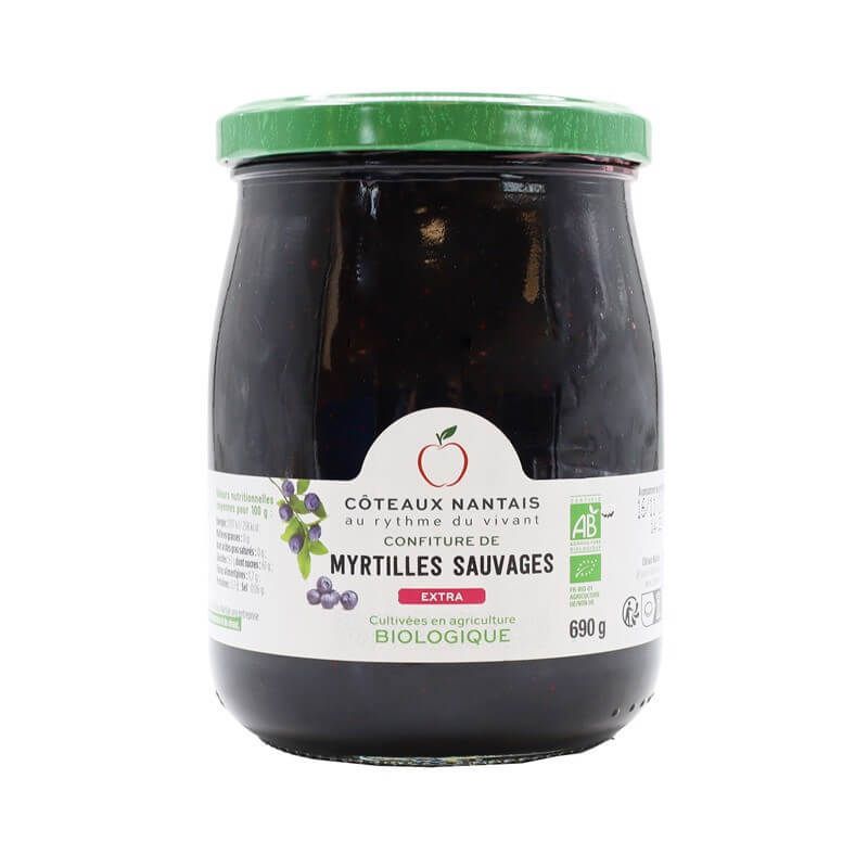 Confiture myrtille extra bio Coteaux Nantais 690g Coteaux Nantais  dans votre magasin bio en ligne Etiketbio.eu