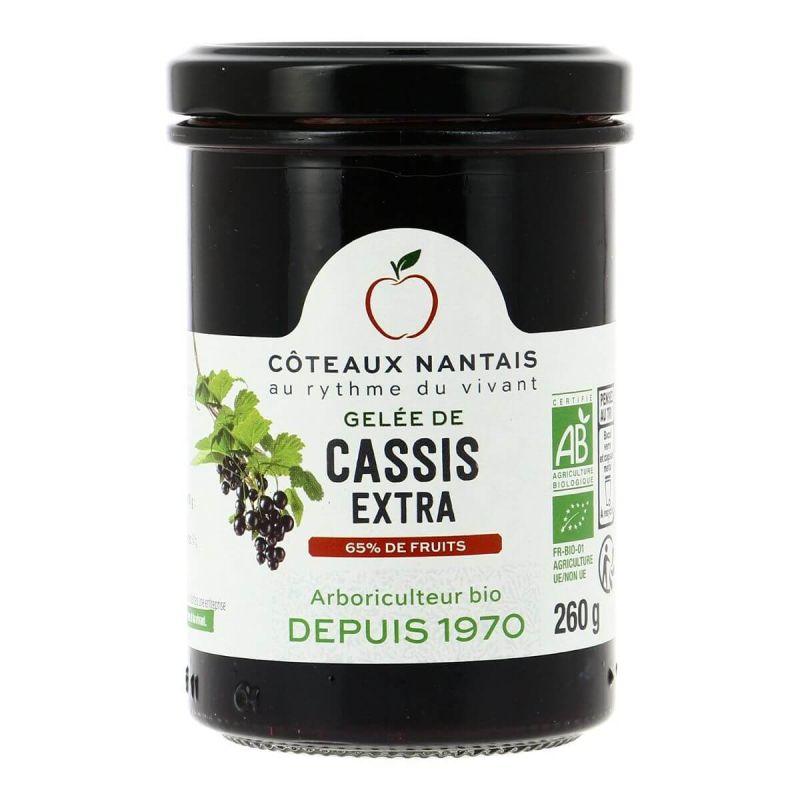 Gelée de cassis extra bio Coteaux Nantais 260g Coteaux Nantais  dans votre magasin bio en ligne Etiketbio.eu