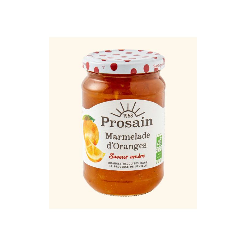 Marmelade orange amère bio 375g - Prosain