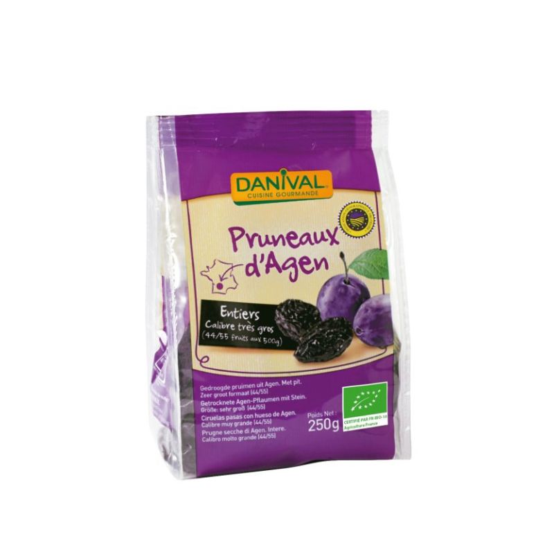 Pruneaux d'Agen bio 44/55 250g Danival Danival  dans votre magasin bio en ligne Etiketbio.eu