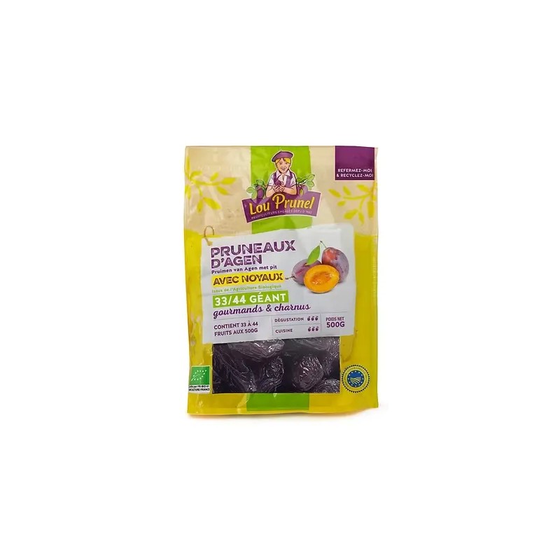 Pruneaux d'Agen bio 33/44 500g Lou Prunel