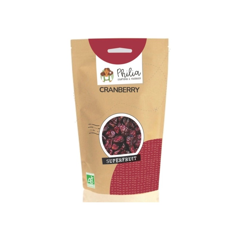 Cranberries séchées bio 200g Philia