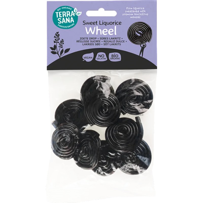 Réglisse wheel bio 100g Terrasana TerraSana  dans votre magasin bio en ligne Etiketbio.eu