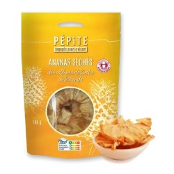 Ananas séché bio rondelles 100g Pépite Pépite  dans votre magasin bio en ligne Etiketbio.eu