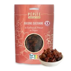 Raisins secs sultanine bio 250g Pépite
