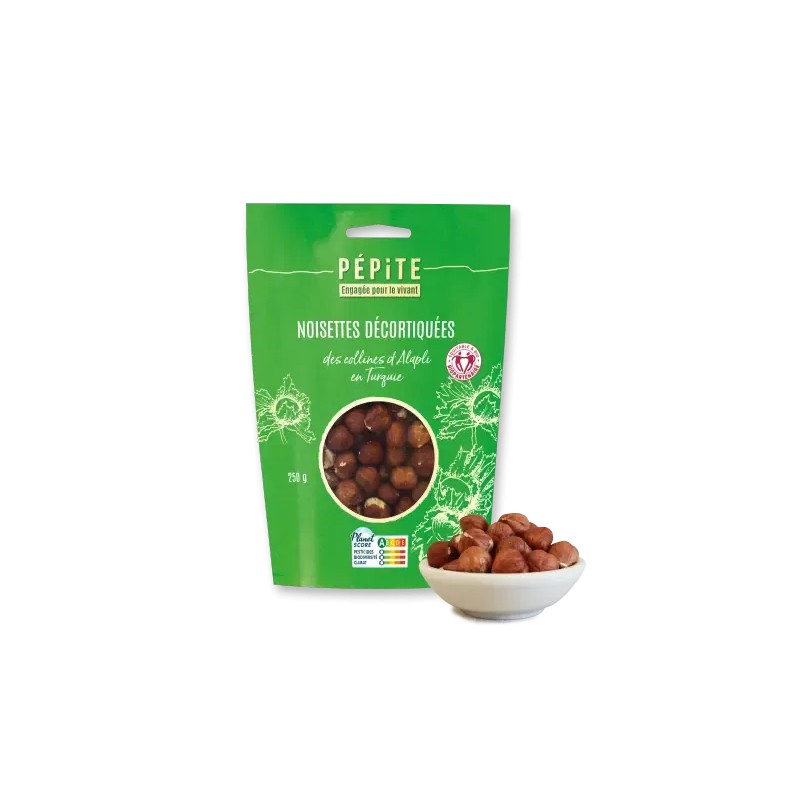 Noisettes décortiquées bio 250g Pépite Pépite  dans votre magasin bio en ligne Etiketbio.eu