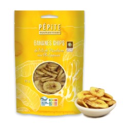 Bananes chips bio Philippines 125g Pépite Pépite  dans votre magasin bio en ligne Etiketbio.eu