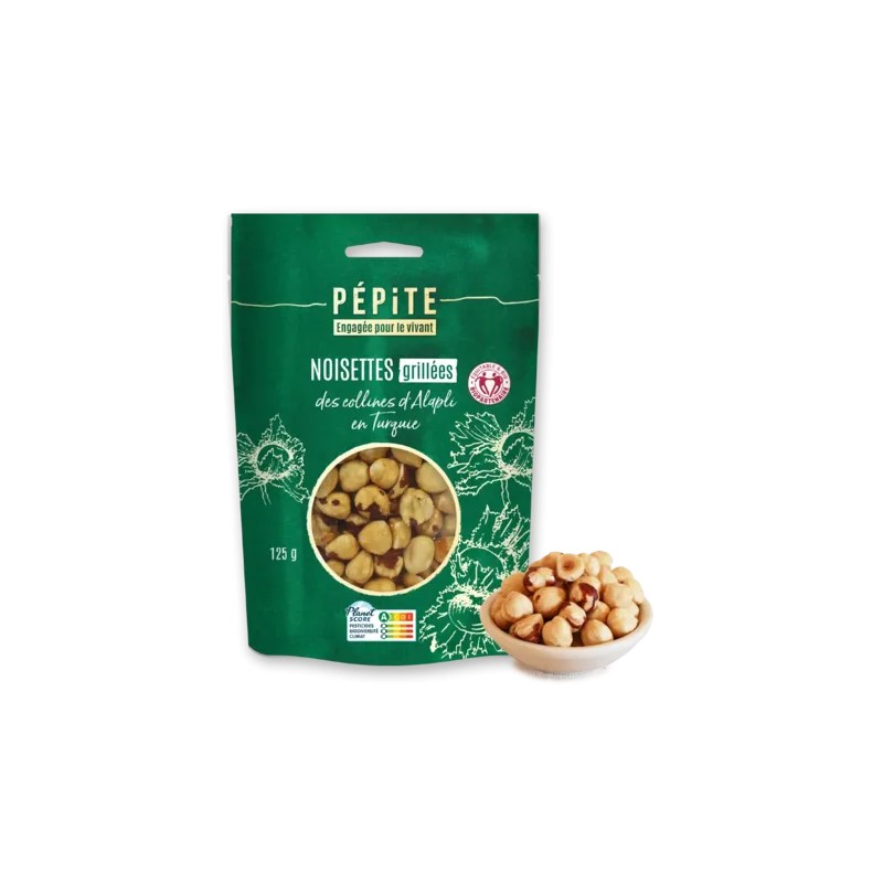 Noisettes grillées bio 125g Pépite Pépite  dans votre magasin bio en ligne Etiketbio.eu